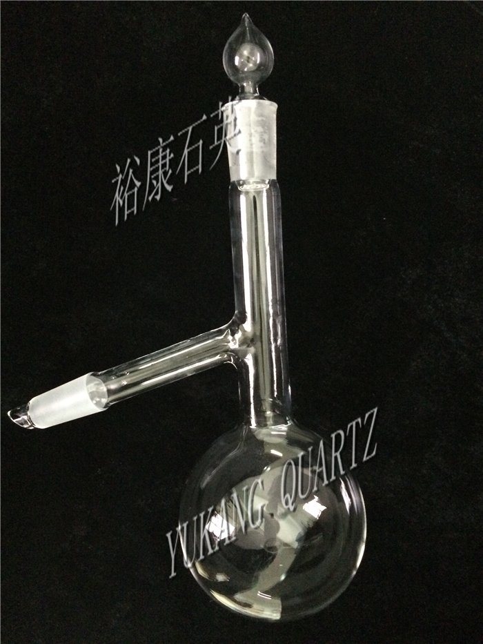 Customized Quartz Glass Kjeldahl Flask with Male 24/40 Ground Joint