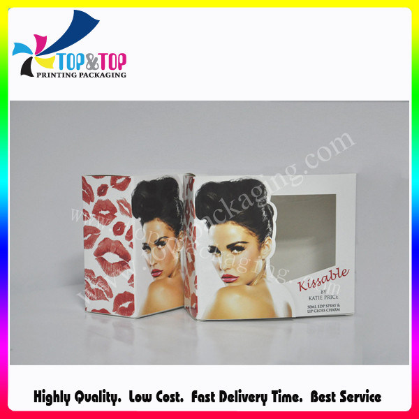 High Quality Custom Printing Coated Paper Foldable Lipstick Packaging