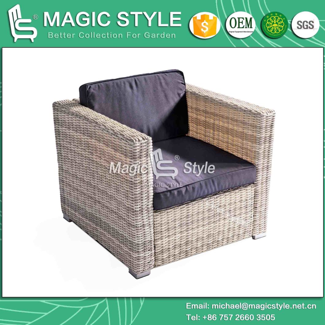 Garden Sofa Set with Cushion Patio Single Sofa with Pillow