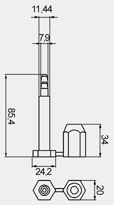 ISO 17712 High Security Logistics Bolt Container Seal