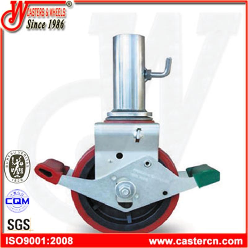 8 Inch TPU Scaffold Caster with Steel Tube
