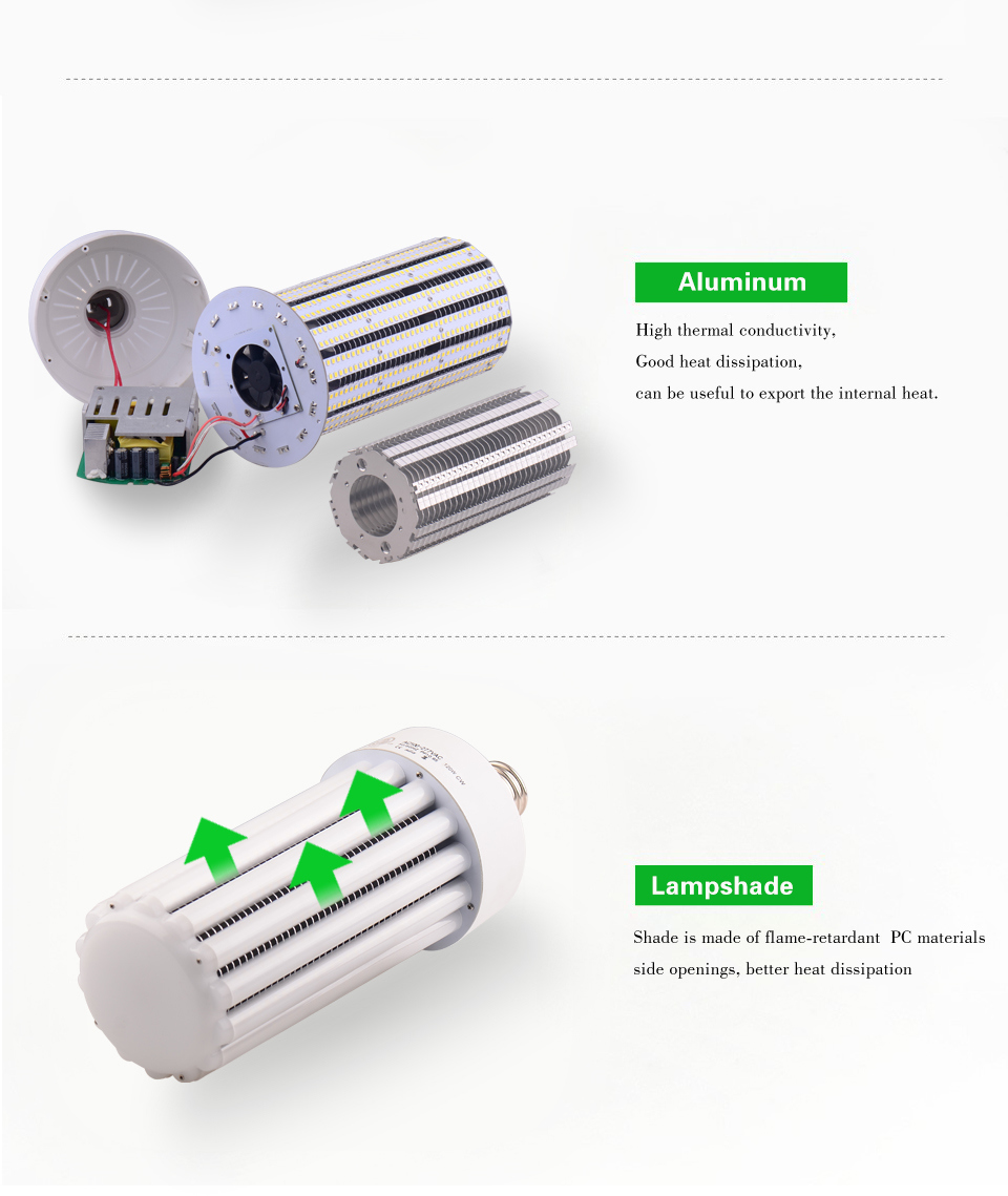 High Power 150W E40 LED Corn Light for Warehouse Lighting