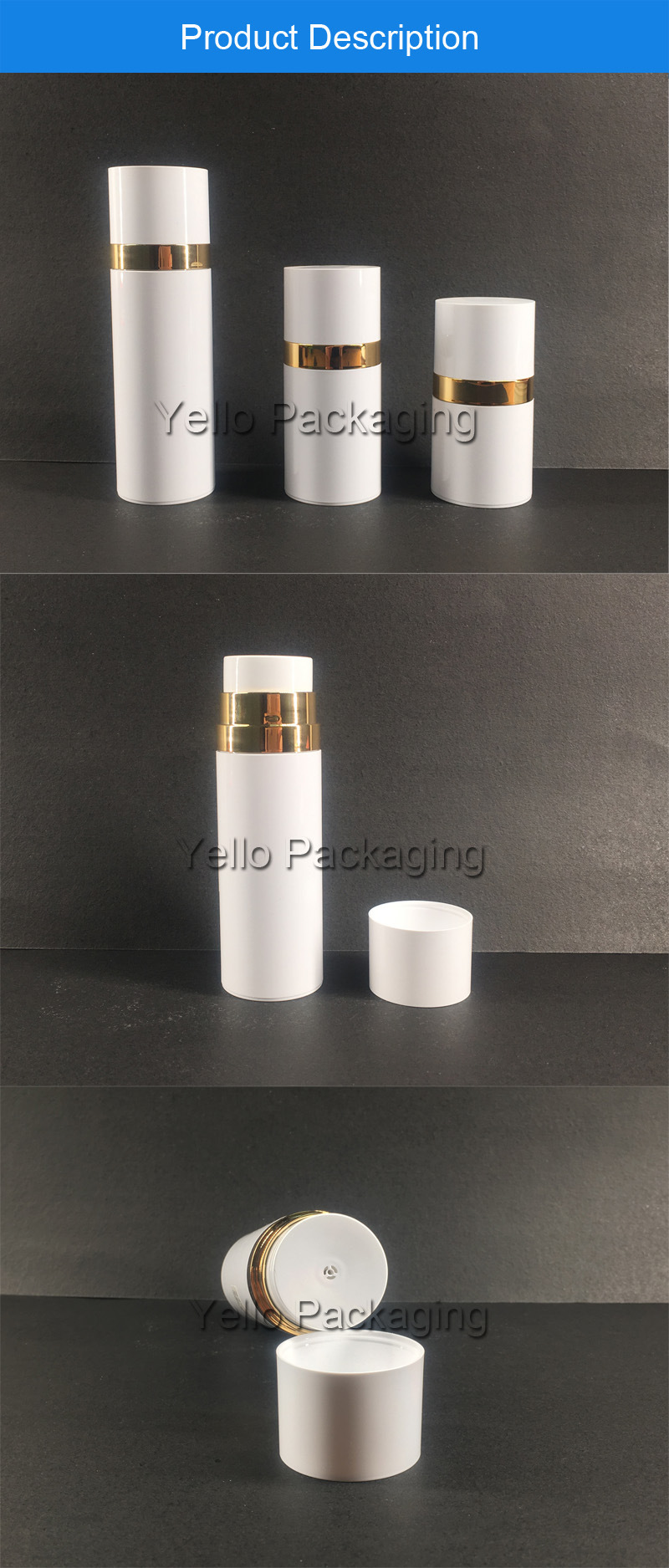 Empty Airless Bottle for Cosmetic