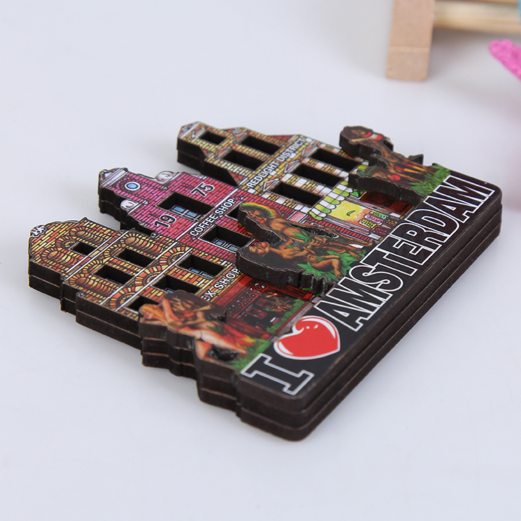 Personalized Tourism Souvenirs 3D Wooden Fridge Magnet