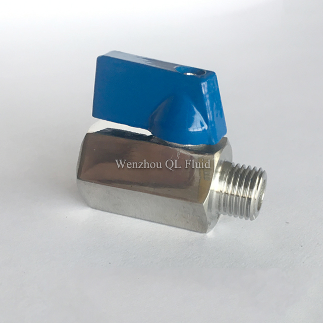 Sanitary Stainless Steel Female and Male Mini Ball Valve