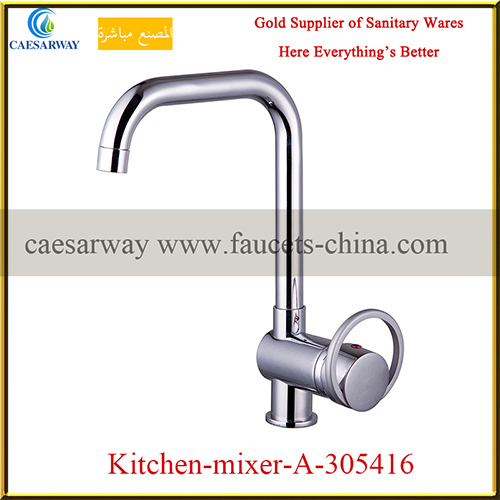 360 Swivel Brass Deck Mounted Sink Tap Mixer