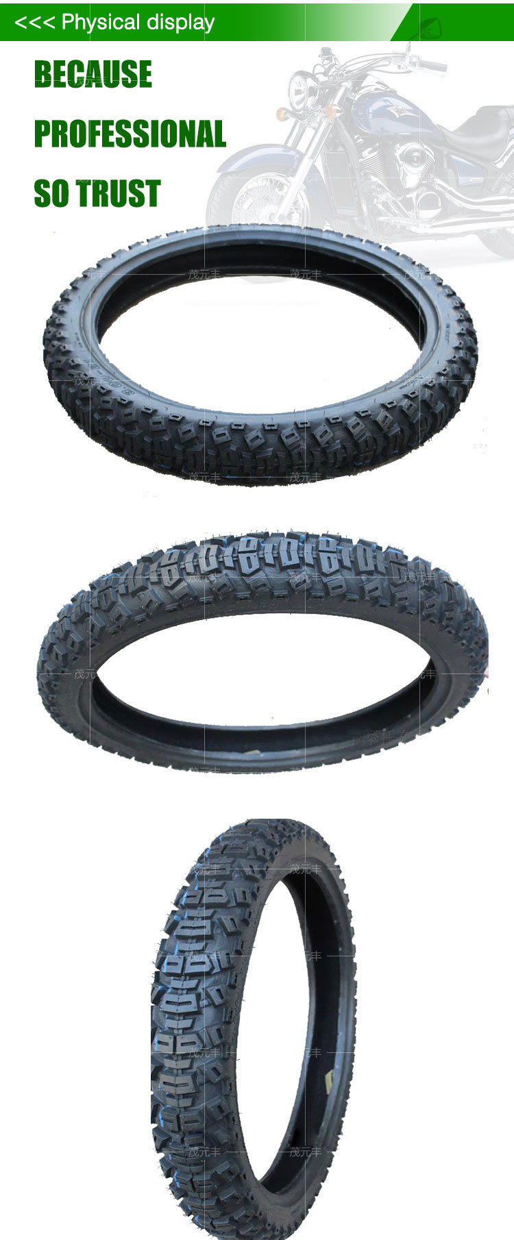 Cross-Country Color Motorcycle Tires 3.00-21