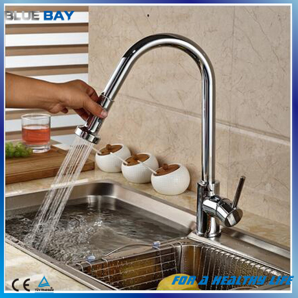 Chrome Brass Kitchen Pull out Faucet