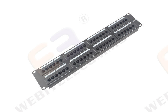 2u 48ports Cat5e & CAT6 Network RJ45 Patch Panel