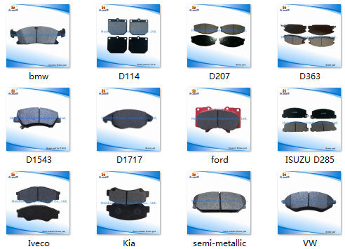 Auto Parts Brake Pad for Volkswagen D290 BMW/Opel/Iveco/Volvo/Benz