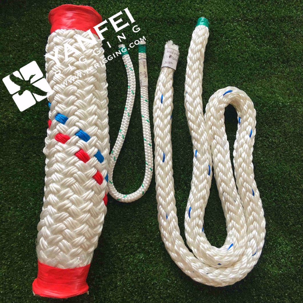 8 Strand White PP Rope/Yellow PP Rope