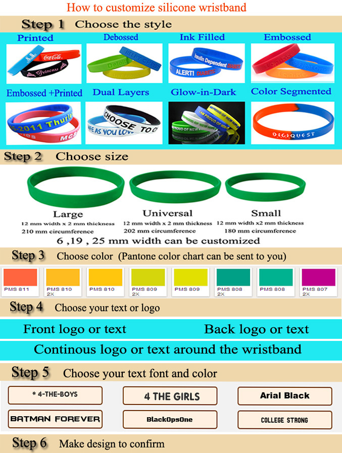 OEM Multicolor Debossed Silicone Bracelet for Promotion Gift