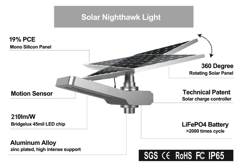 Outdoor Motion Sensor Light LED Solar Products with Panel