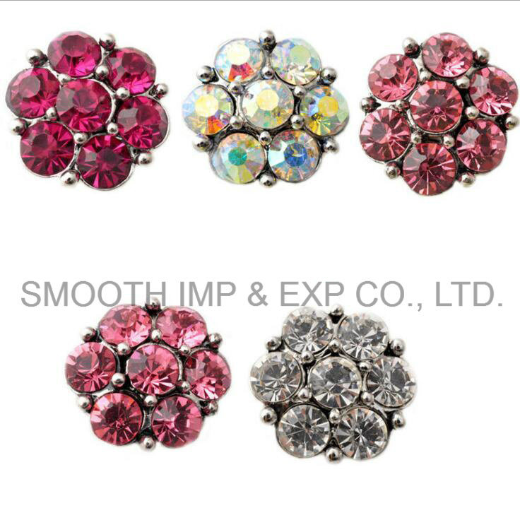 Alloy Rhinestones Diamond Fashion Noosa Snap Button Garment Accessories Jewelry