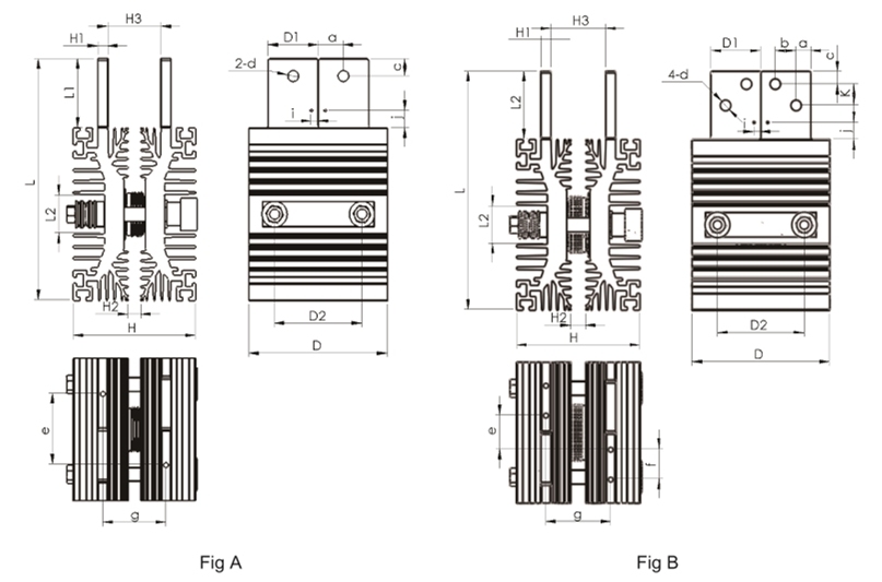 Aluminum/Copper Air and Water Cooled Heatsink