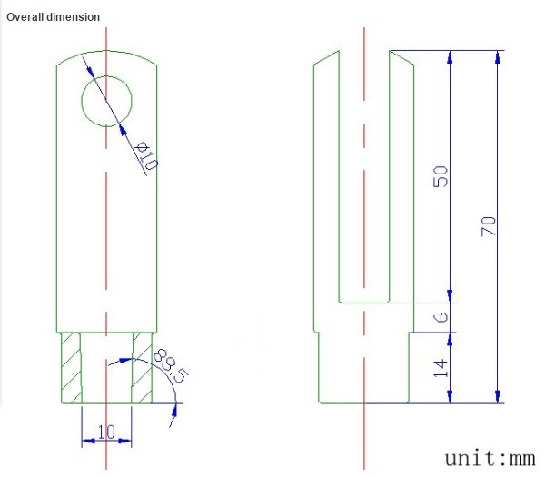 Y Fork Joint New Pneumatic Cylinder Accessories Custom-Made