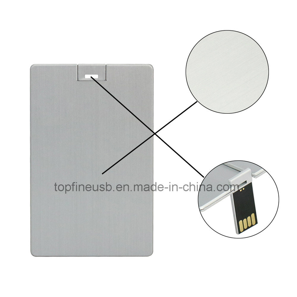 Aluminum Material Credit Card USB Flash Drive 4G 8g 32g Class10 Pendrive 64G USB Stick