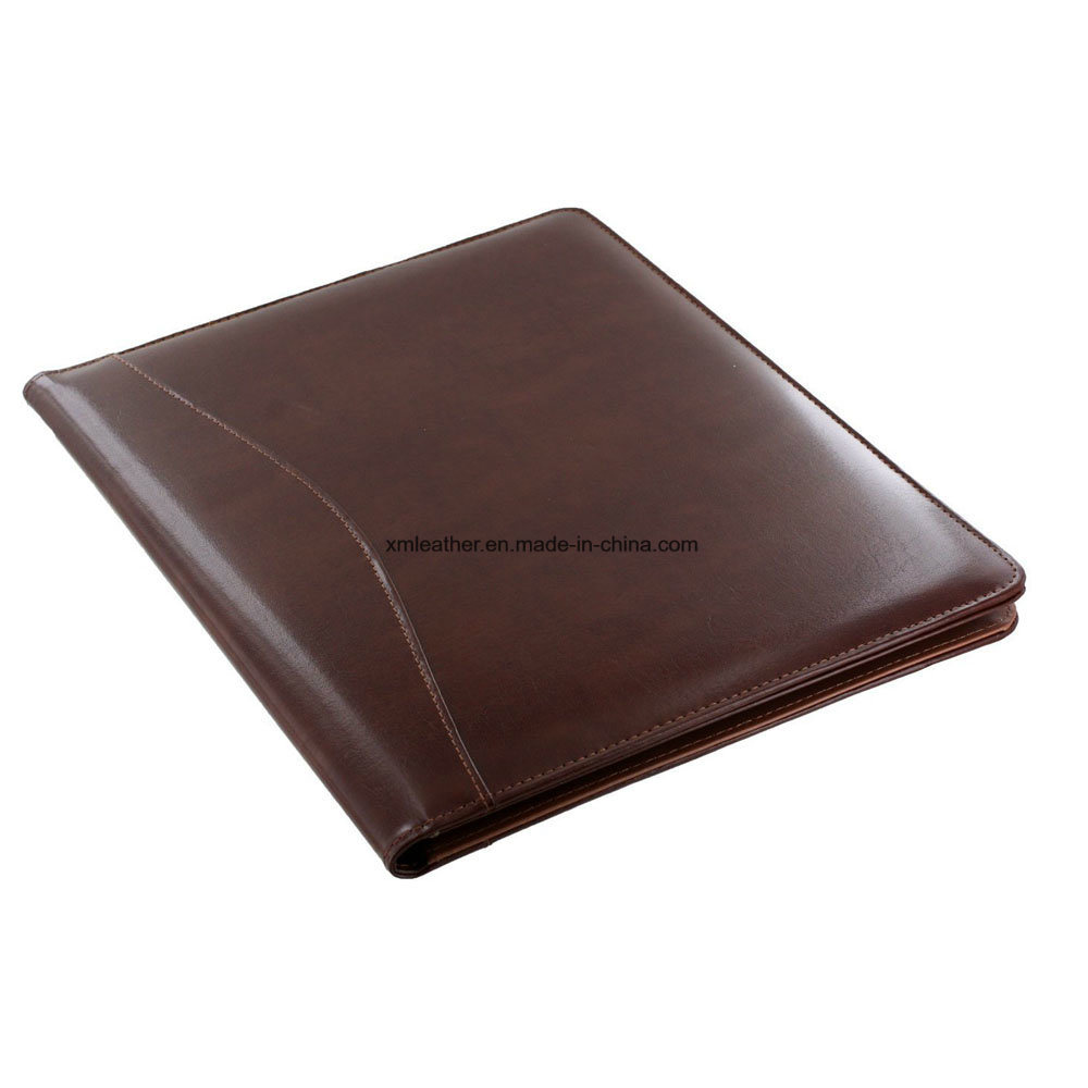 Wholesale Expanding Emobss Leather Writing A4 Presentation Folder