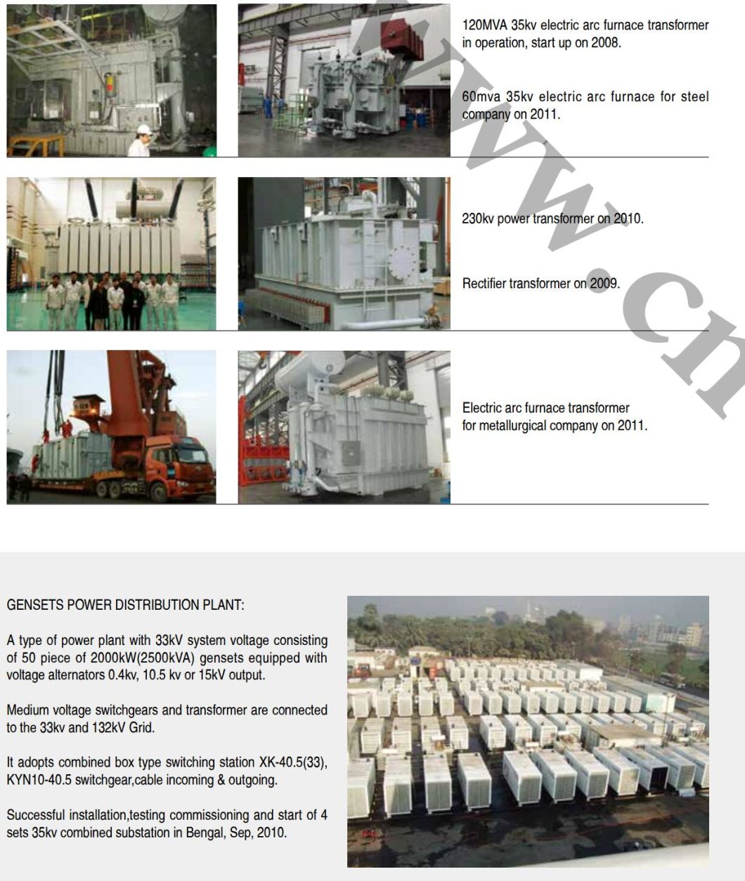 220kv 120mva Power Transformer with on Load Tap Changer