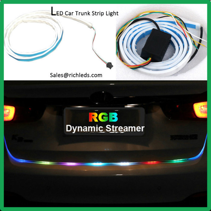 RGB Colorful Flowing/ LED Car Trunk Strip/ Dynamic Blinkers/ LED Turn Light /Tail Lights/ LED DRL Light