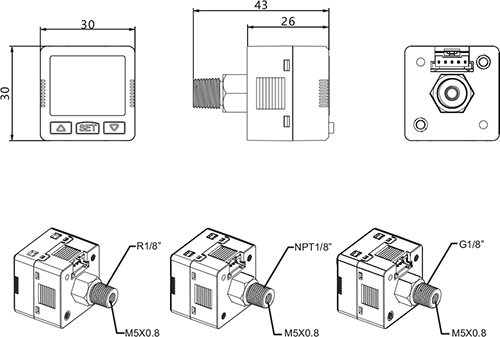 Intelligent Digital Pressure Switch / Pressure Sensor