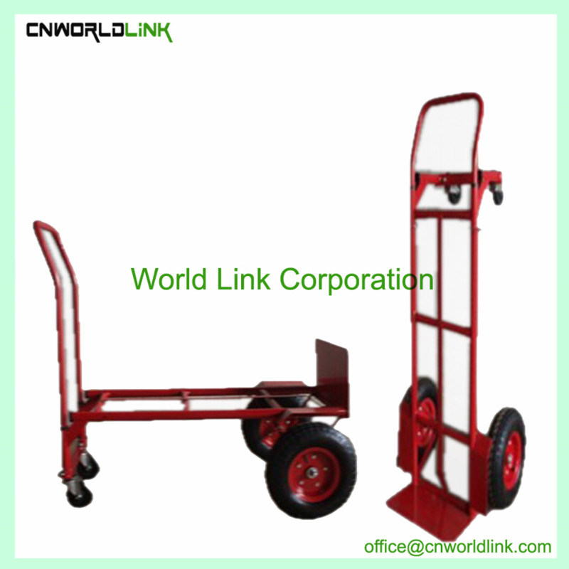 Foldable Hand Trolley Warehouse Steel Transport Cart