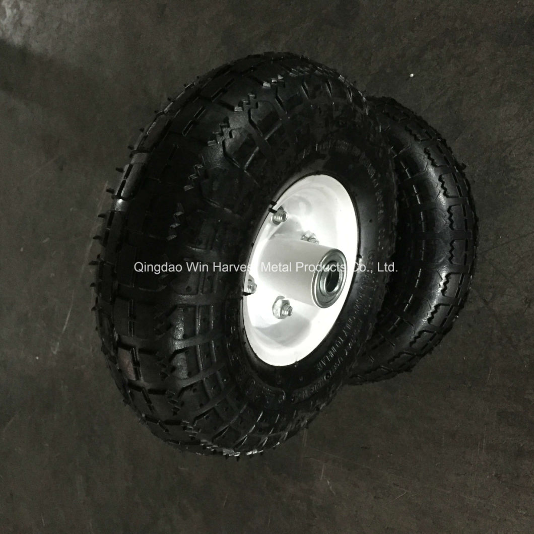 10 Inch 3.50-4 Pneumatic Rubber Wheel