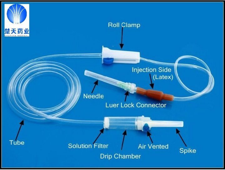 Plastic Medical Sterile Infusion Disposable Set with Single Wing Needle