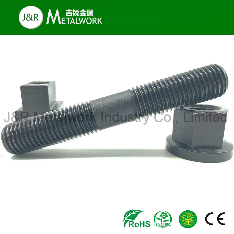 Carbon Steel Black Zinc Plated Double End Thread Stud Bolt