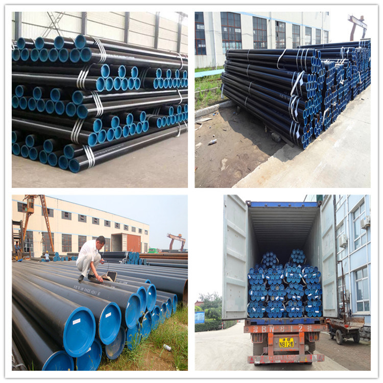 Factory Manufacture Low Carbon Round ERW Black Carbon Steel Pipe