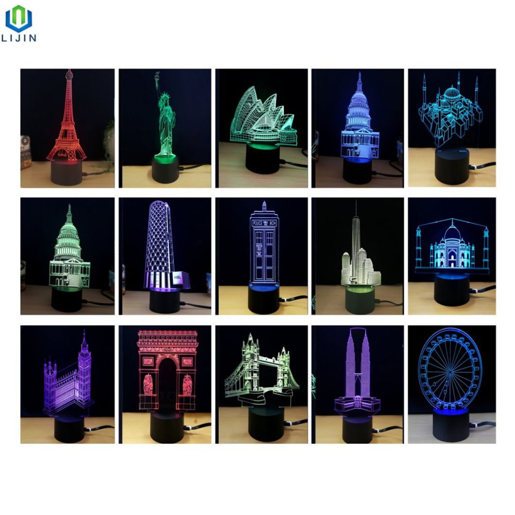 Home Decoration Desk Lamp 3D LED Night Light