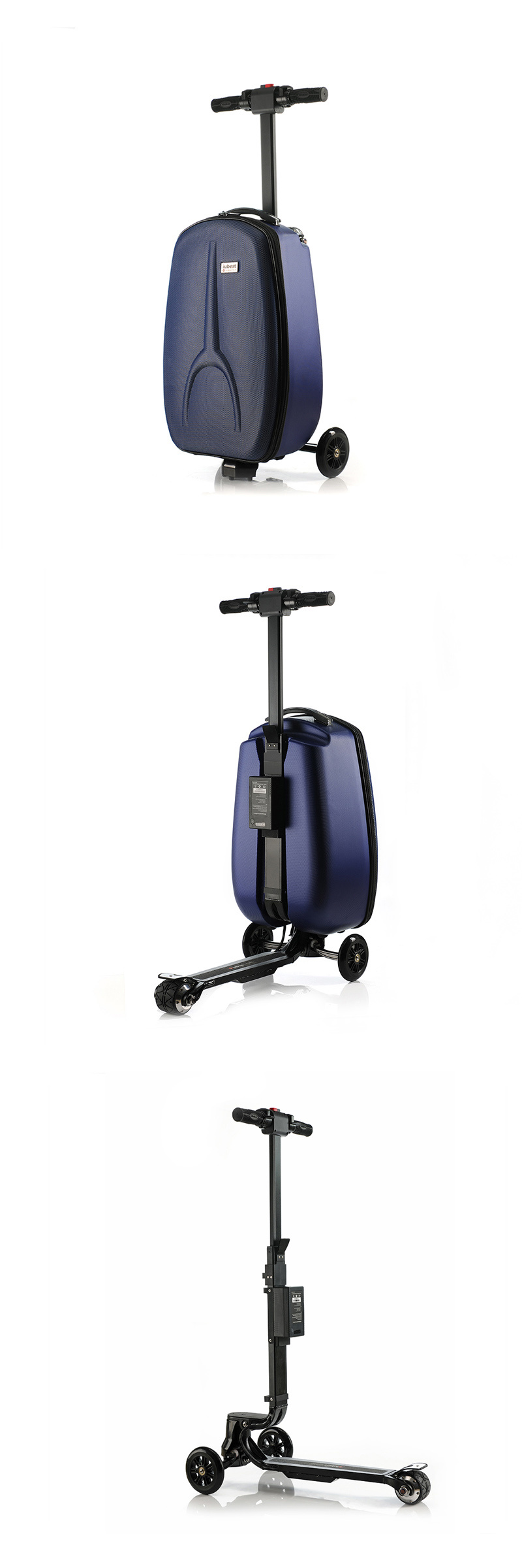 Smartek New Model Big Wheels Luggage Scooters Patinete Electrico -Luggage Bag to Travelling - Without Battery S-B1