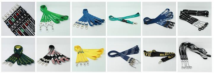 Woven Polyester Textile Strap/Rope/Strip/Ribbon/Tape for Neck Lanyard with Custom Logo