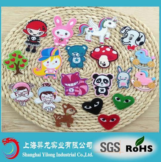 Custom 3D Kids Embroidered Woven Garment Patches