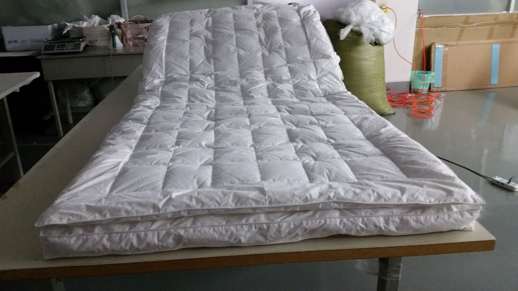 Luxury Two Layers Down Feather Mattress Topper