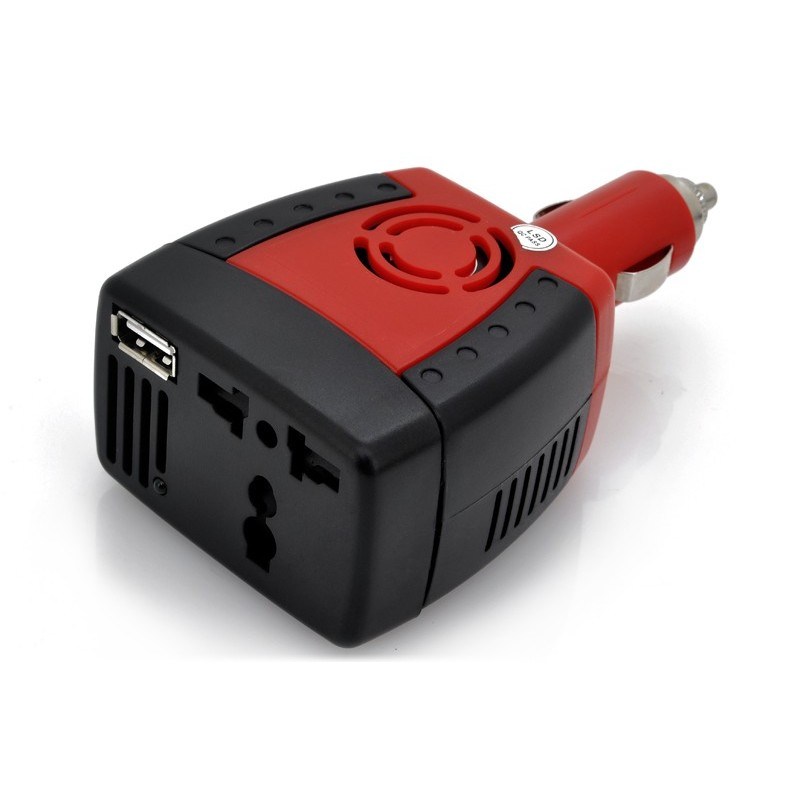 Cigarette Lighter Power 150W 12V DC to 220V AC Car Power Inverter Adapter with USB Charger Port