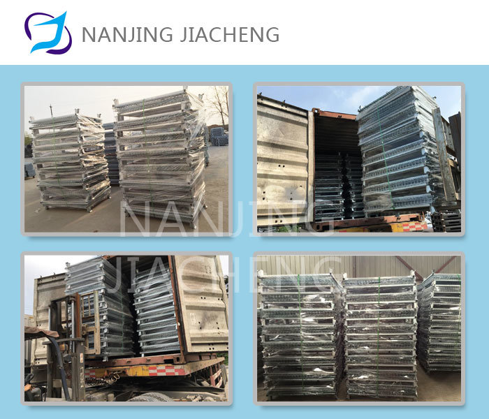 Hot-Selling Industrial Folding Galvanized Wire Crate for Warehouse and Logistics