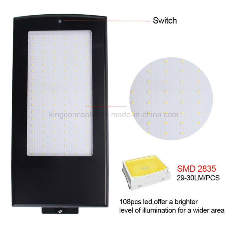 All in One 2100 Lumens Outdoor LED Salar Wall Light for Wall Street Solar light