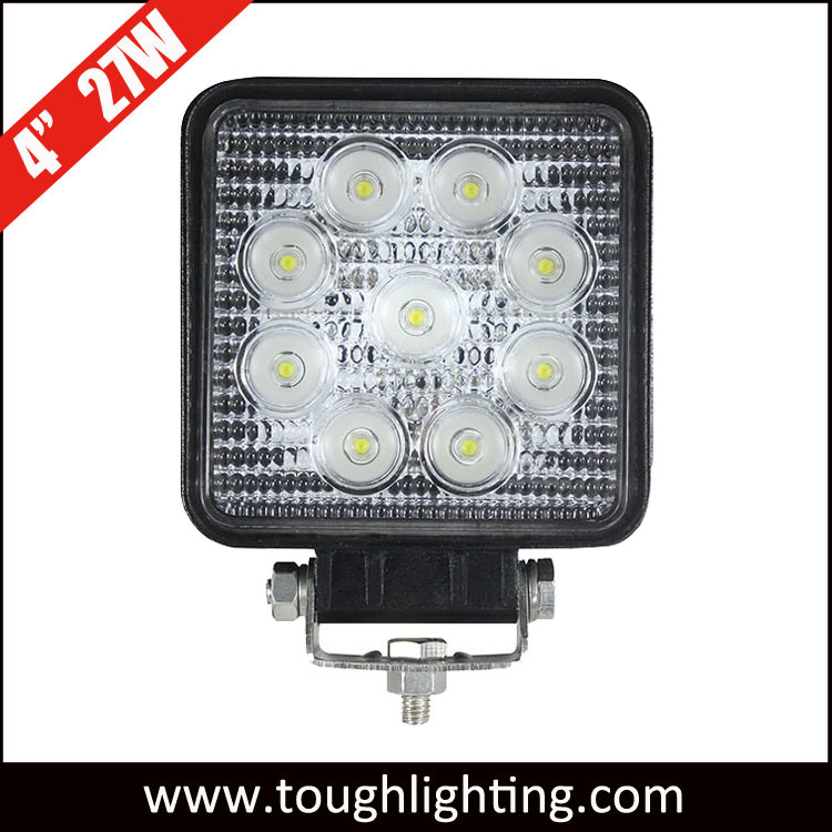 E-MARK IP67 Waterproof 4 Inch 27W/15W/18W/48W LED Work Light for Truck Trailer Forklift