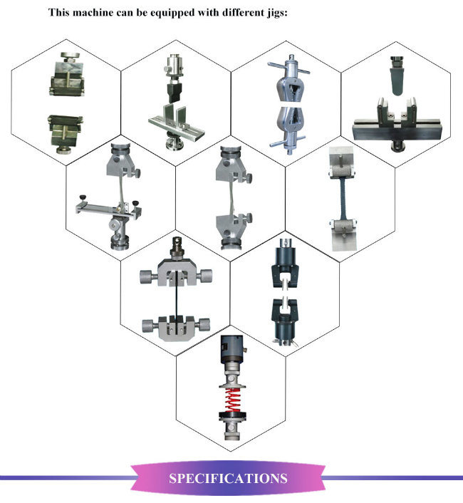 Single Column Economic Material Universal Tensile Strength Testing Machine