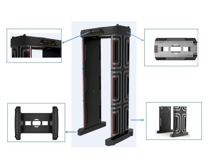 Network Control 18 Zones Coin Detecting Portable Walk Through Metal Detector