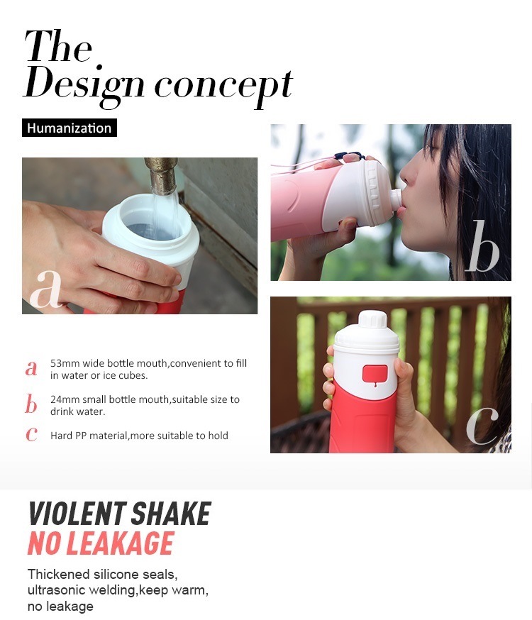Four Colors Non-Toxic Collapsible Thermos Flask