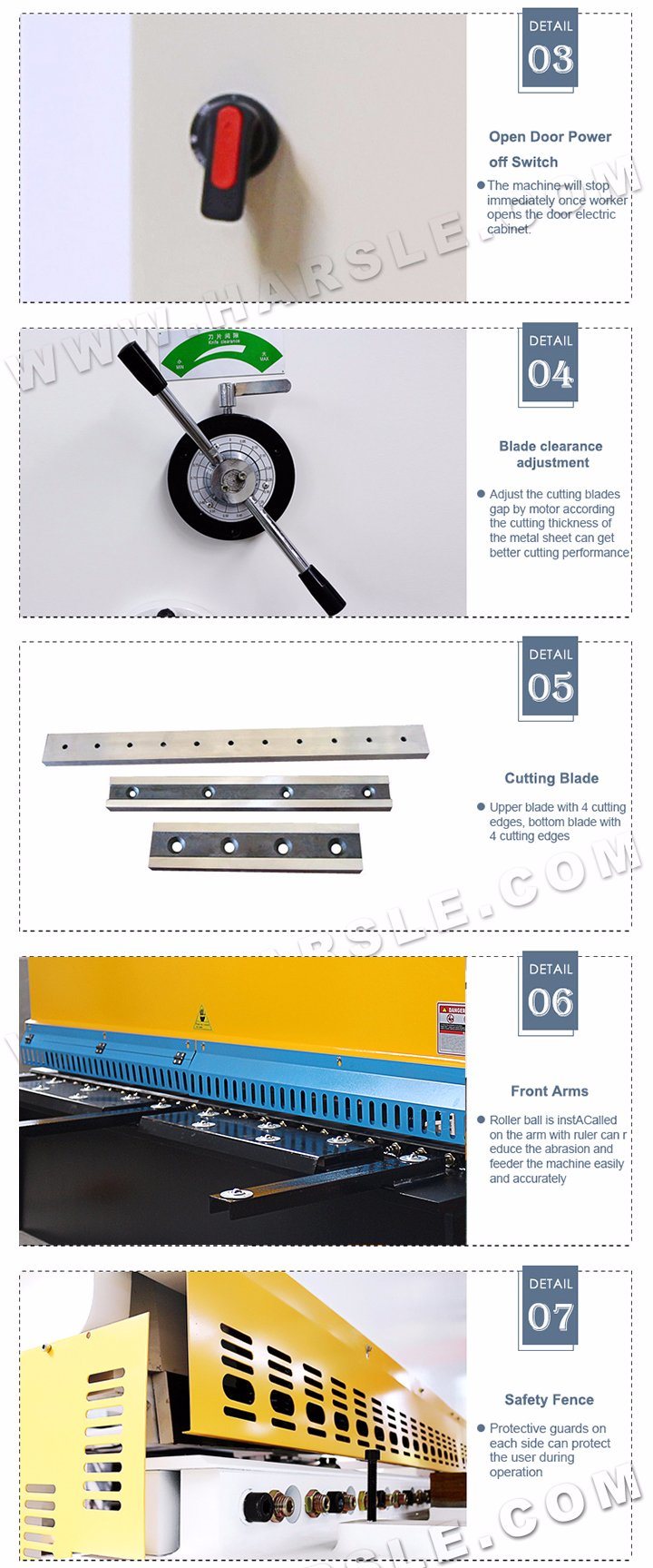 Professional CNC Swing Beam Shearing Machine QC12y Easy Operation