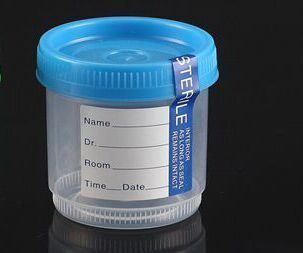 FDA Registered 90ml Urine Specimen Container with Security Tab Label
