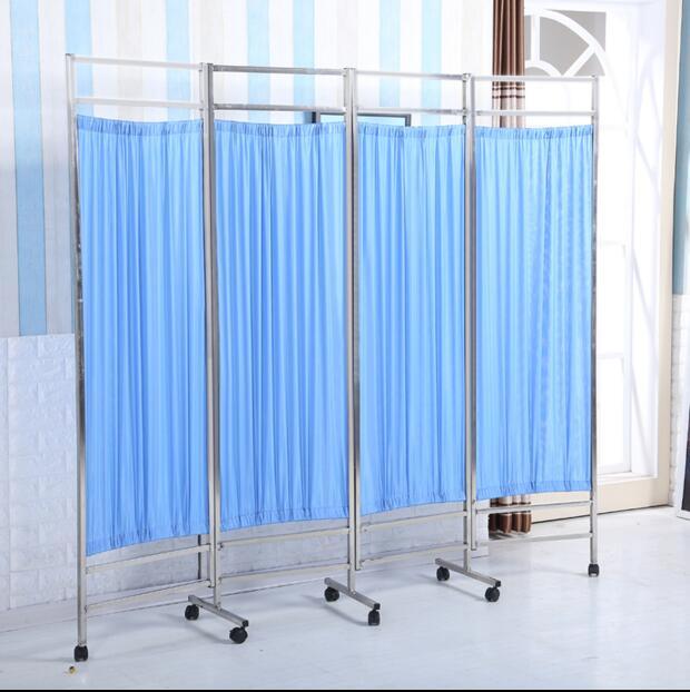 Hospital Furniture Medical Ward Folding Bedside Screen