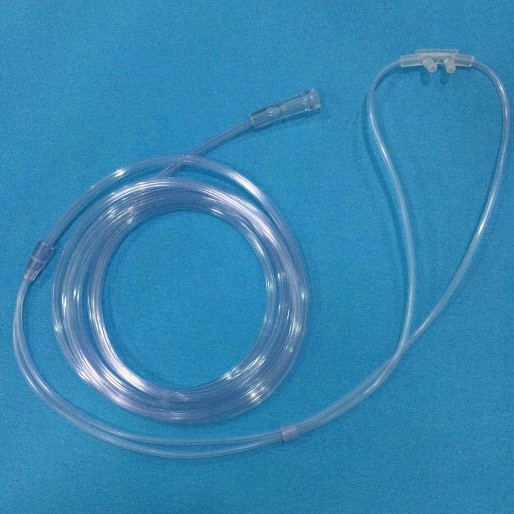 Medical Supply PVC Nasal Oxygen Cannula (Transparent)