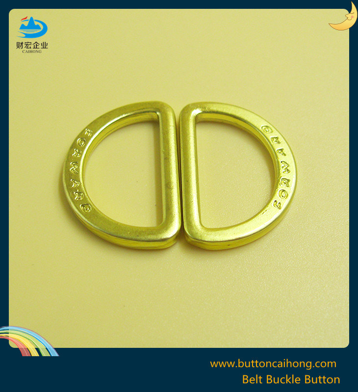 Garment Accessories Heavy Duty Metal D Rings with Gold Color