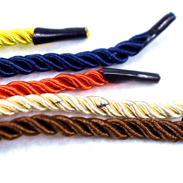 Wholesale Fashion Polyester 3 Strands Twisted Handle Rope