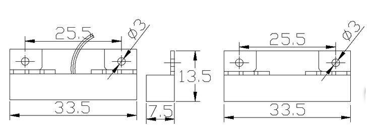 Center Wires Magnetic Contact Magnetic Sensor Magnetic Switch