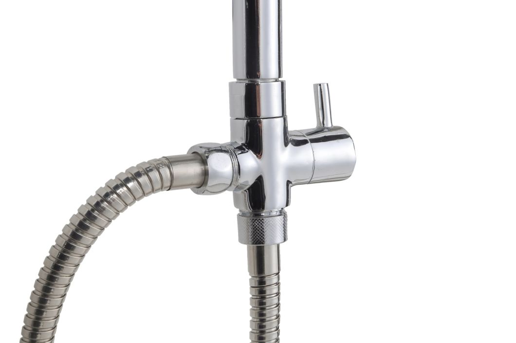 Exposed Shower System Bathroom Rainfall Faucet Set 3027